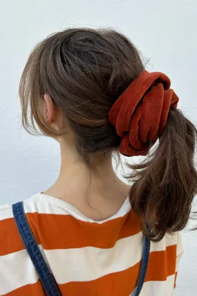 Beaumont Organic Sandy Paprika Velour Scrunchie