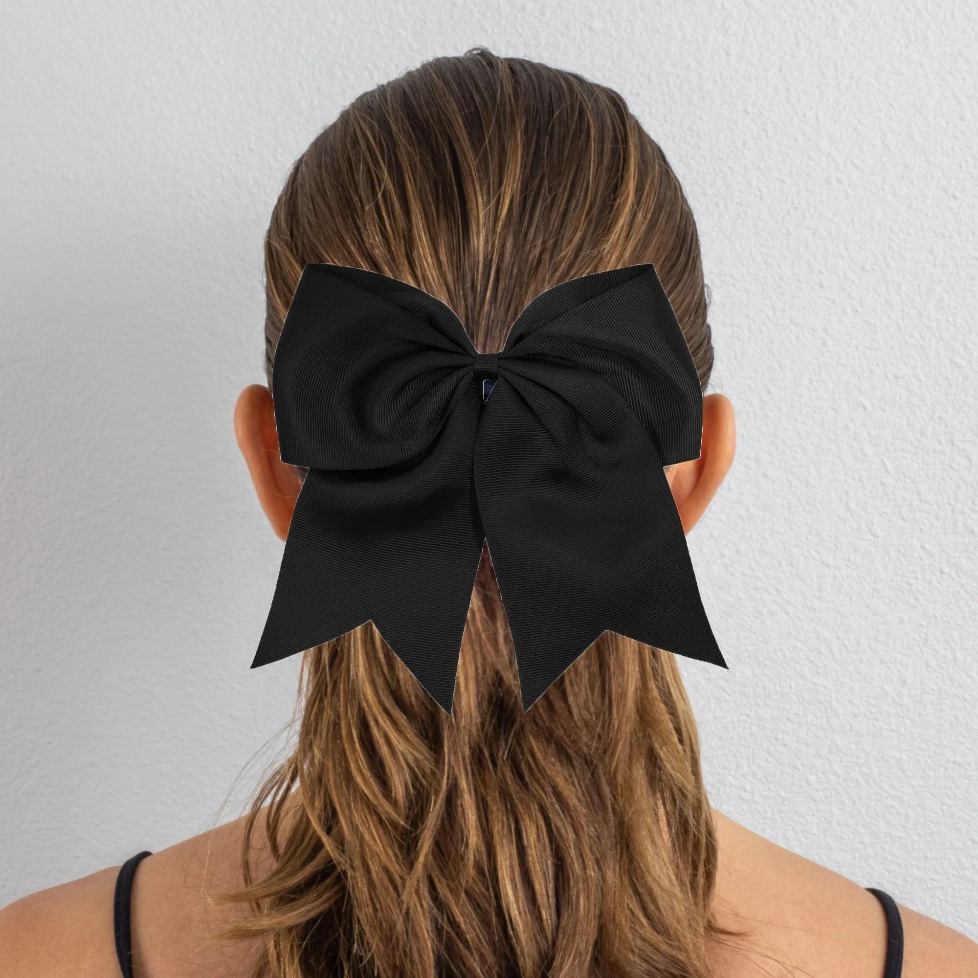 Black Clip Hair Bow