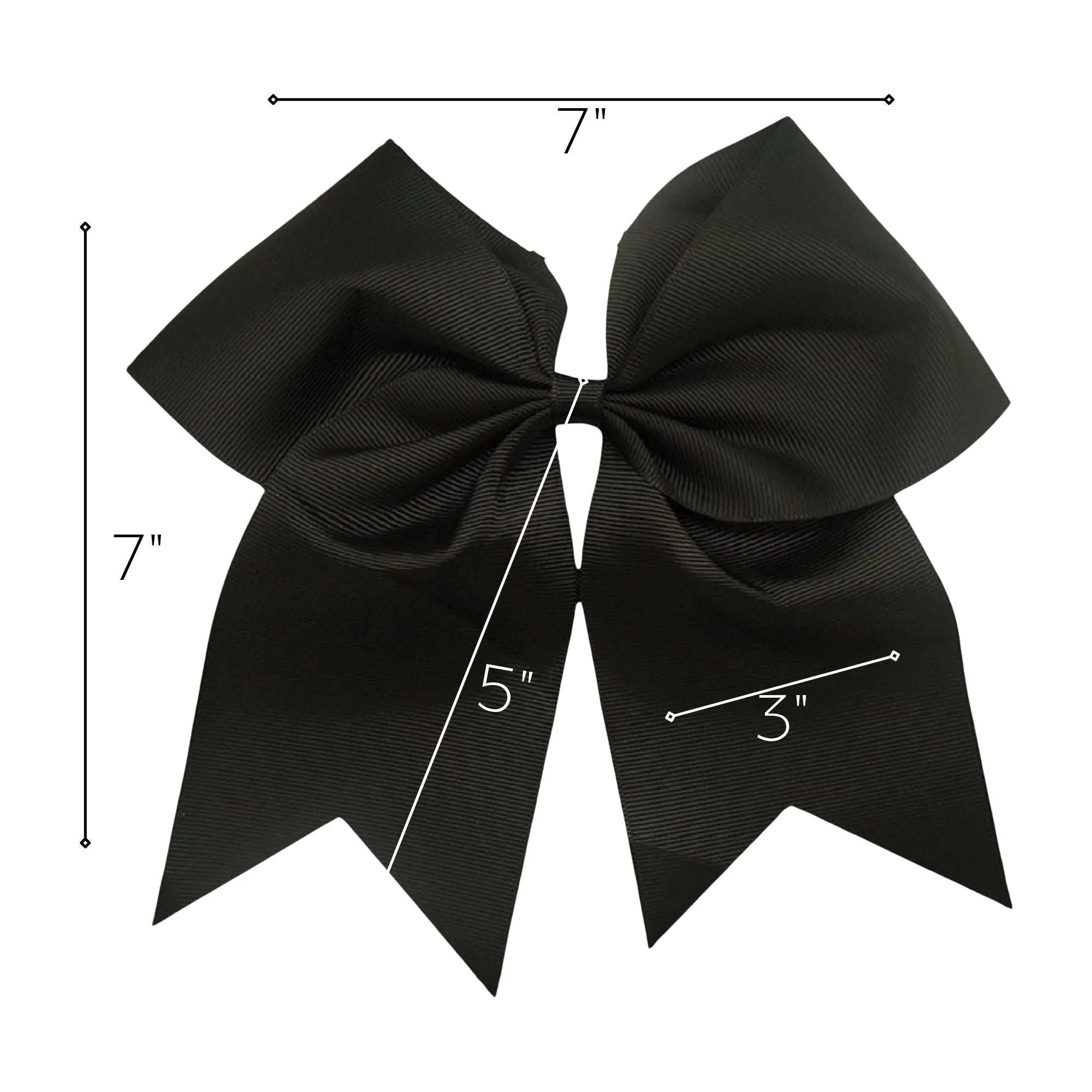 Black Clip Hair Bow
