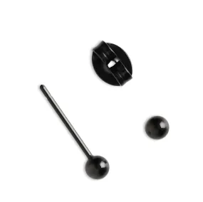 Black Titanium Stud Earrings