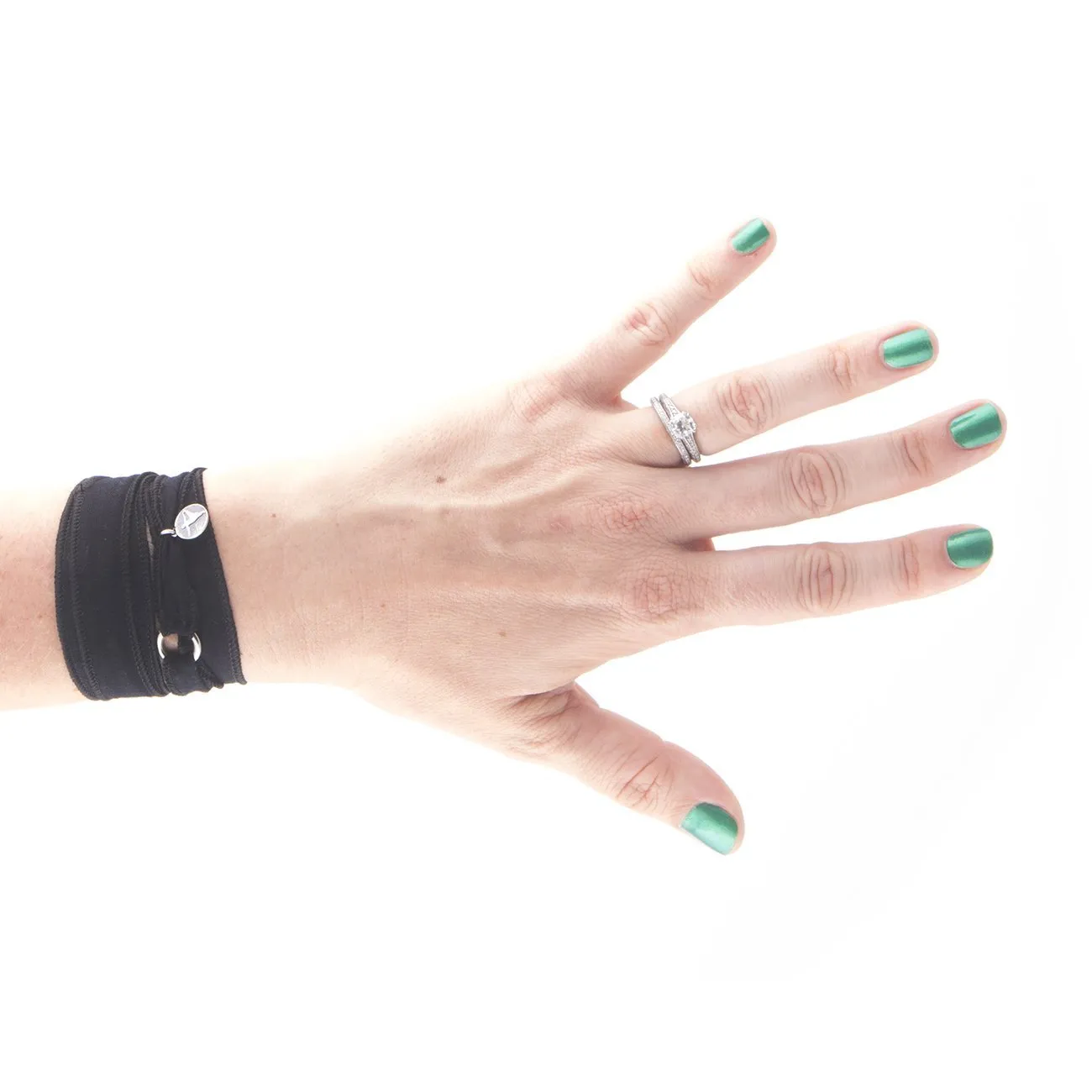 Black Wrap Bracelets (3 Pack)