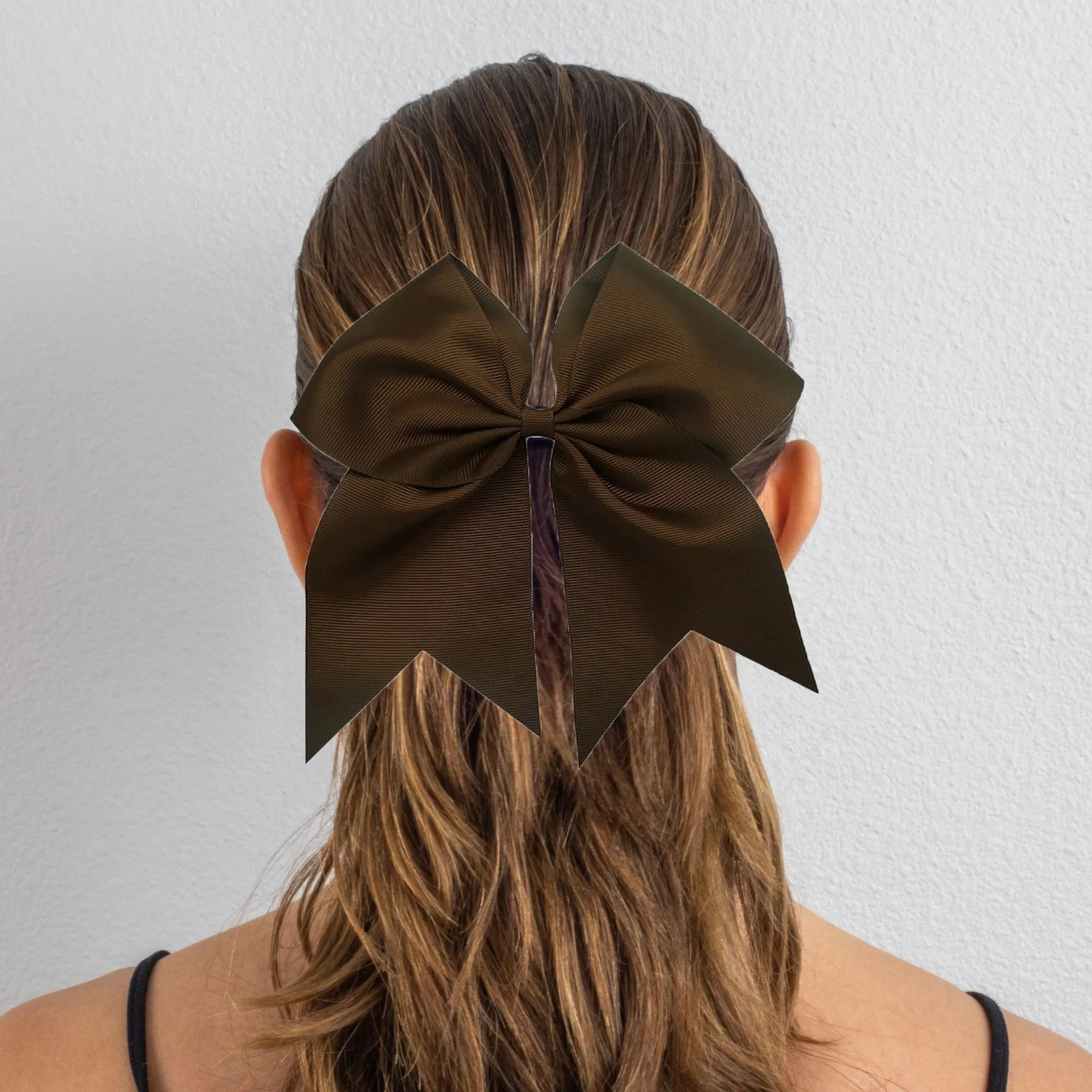 Brown Clip Hair Bow