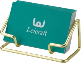 Business Card Holder for Desk, Cute Metal Card Organizers and Office Desk Accessories for Men and Women (Golden)