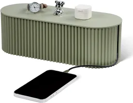 Cable Management Box Large Cable Organizer Box for Power Strips, Surge Protectors, Chargers, Adapters, TV Computer Wires Cable Hider Organizer Box with Cable TiesWire Ties - Green