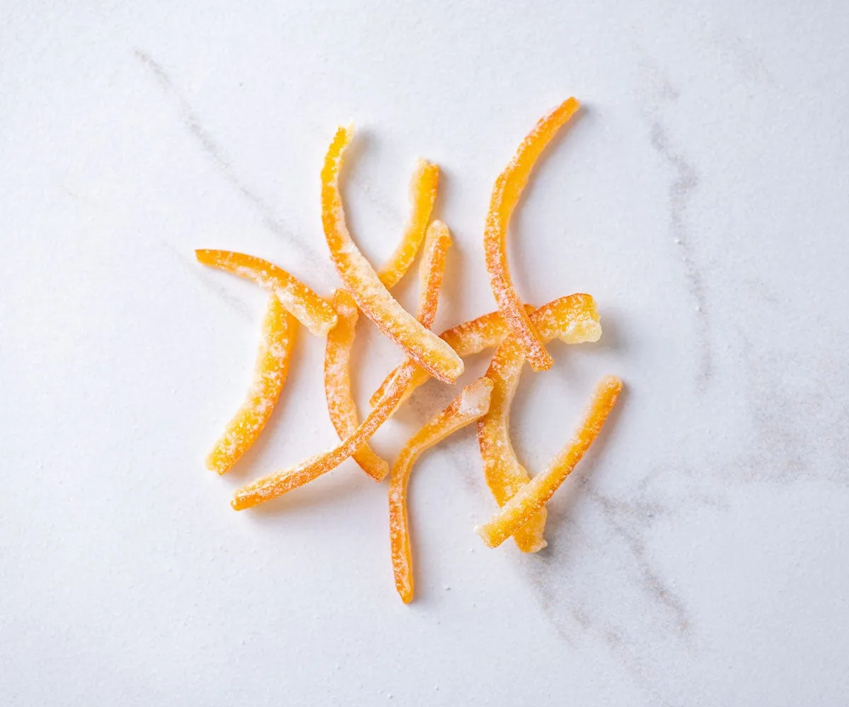 Candied Orange Peel Strips