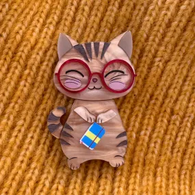 Caramel the cat 🐈‍⬛ - Brooch