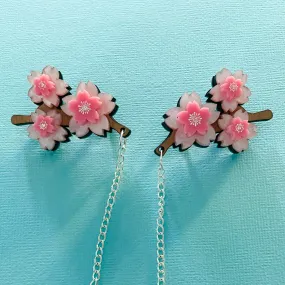 Cherry Blossom - Cardi clips - Set of 2