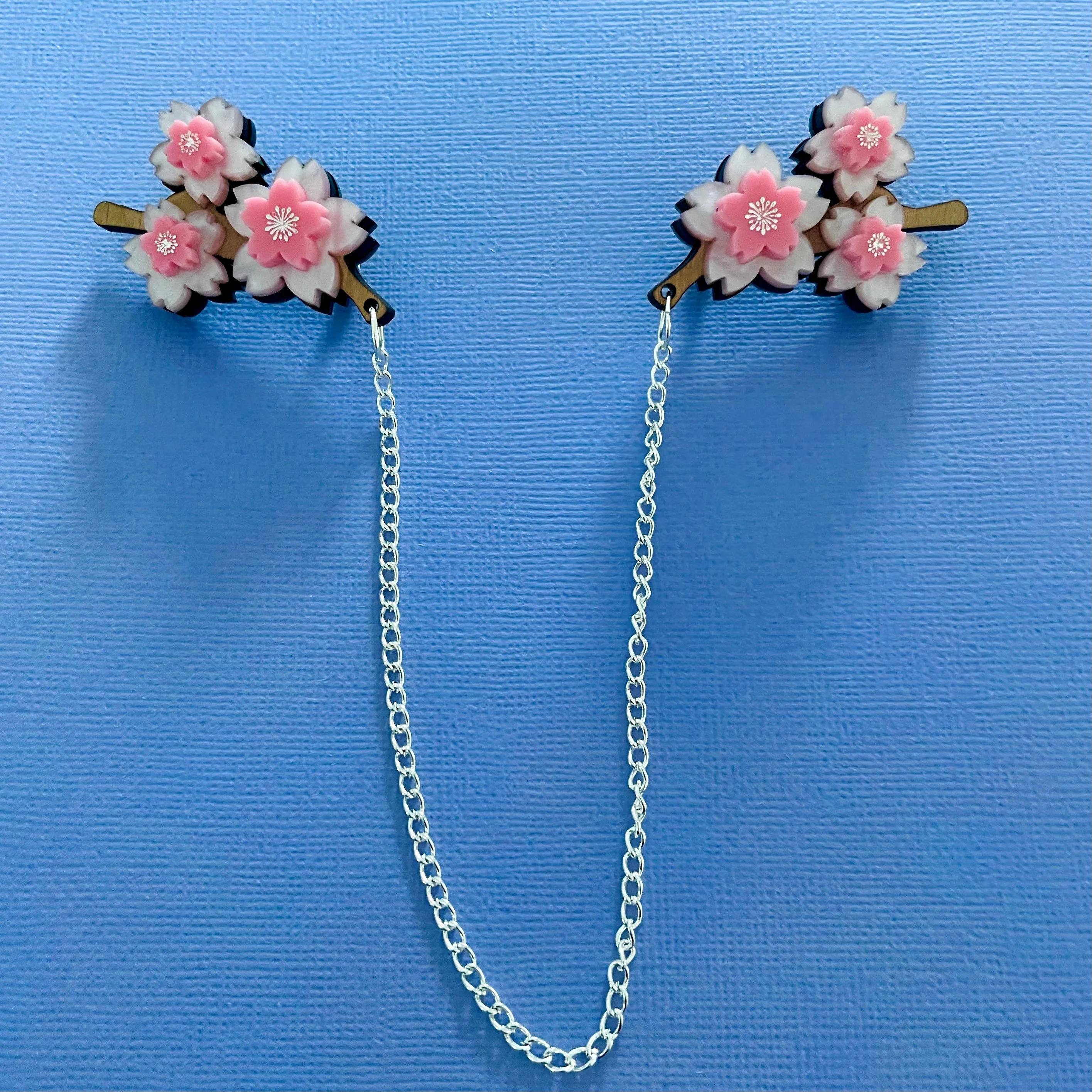 Cherry Blossom - Cardi clips - Set of 2