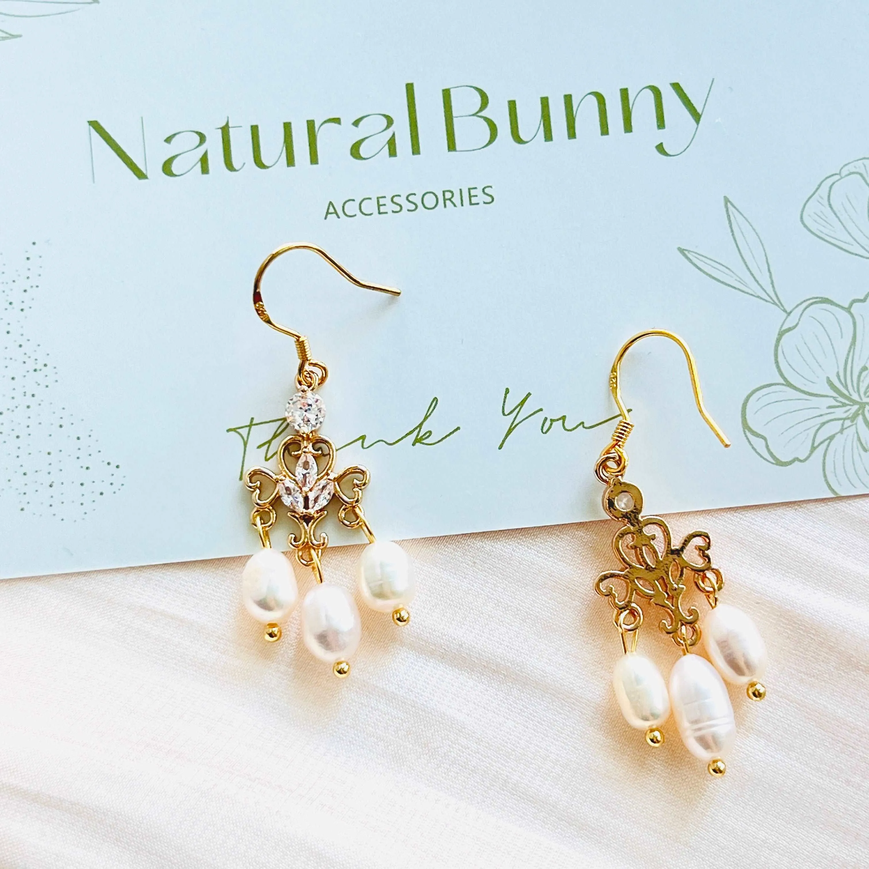 Classical Freshwater Pearl Tassel Earrings