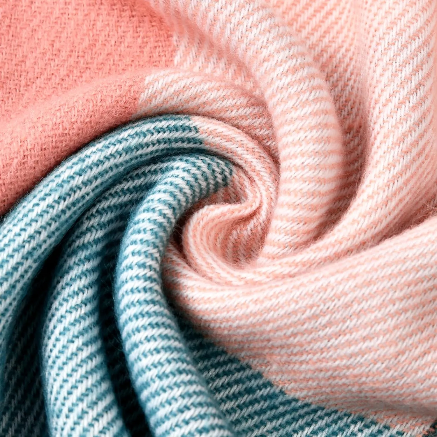 Clothirily Womens Winter Scarf, Fashion Cashmere Feel Plaid Scarfs for Women, Pashmina Shawls and Wraps, Long Blanket Scarf