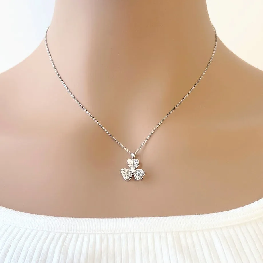 Clover Cubic Zirconia Necklace