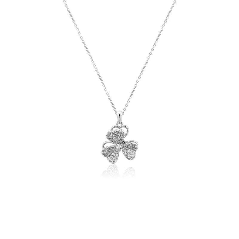 Clover Cubic Zirconia Necklace