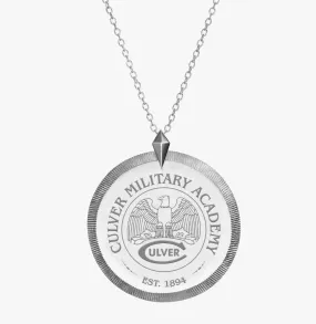 CMA Crest Florentine Necklace - Sterling Silver