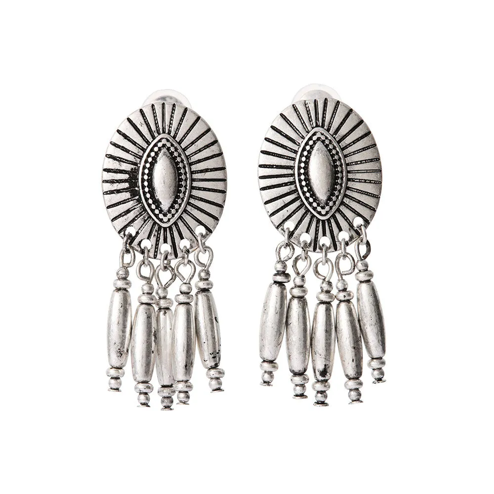 Concho Fringe Drop Clip Ons