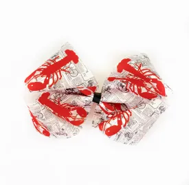 Crawfish Print 7 Inch Bow