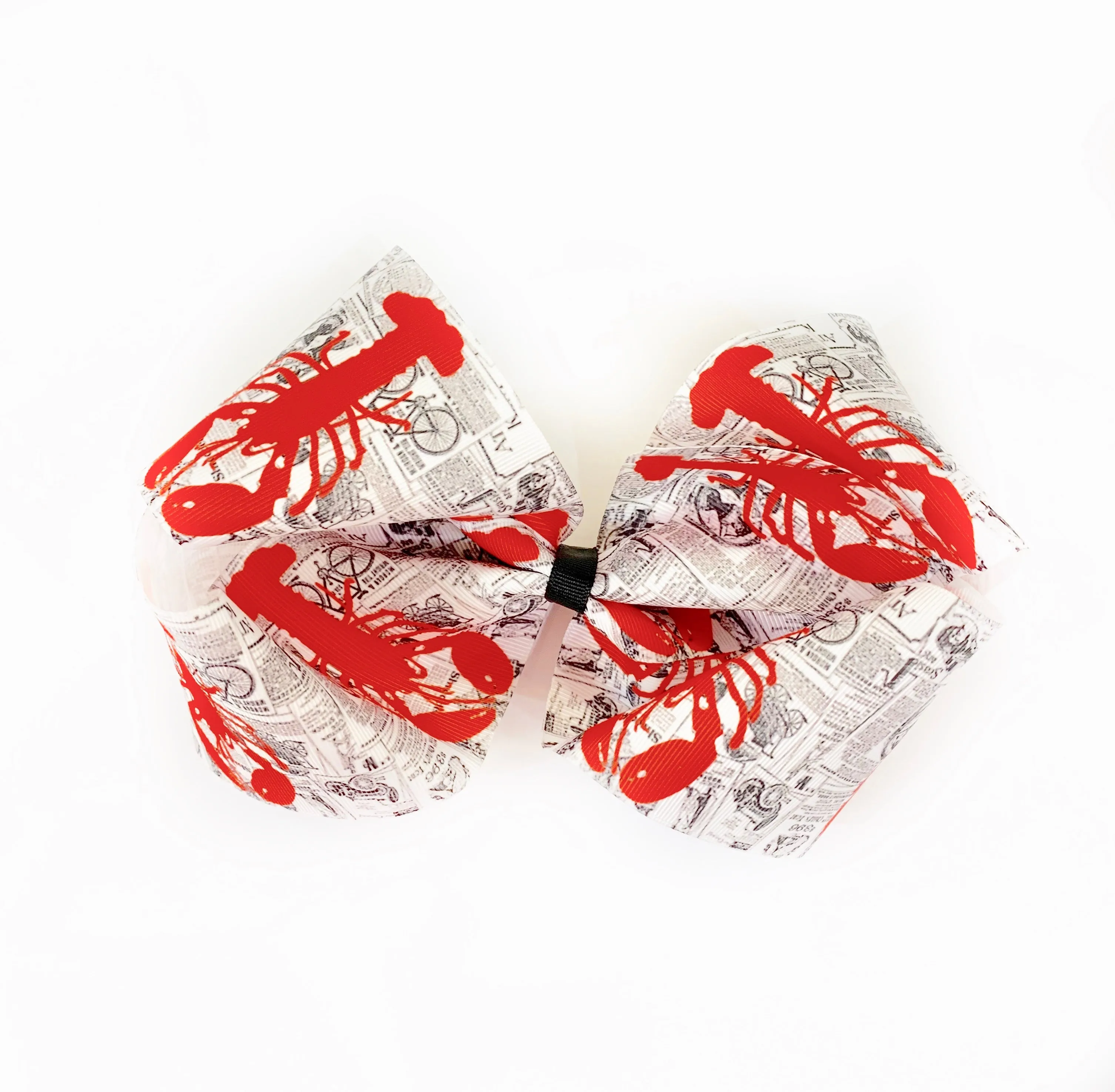 Crawfish Print 7 Inch Bow