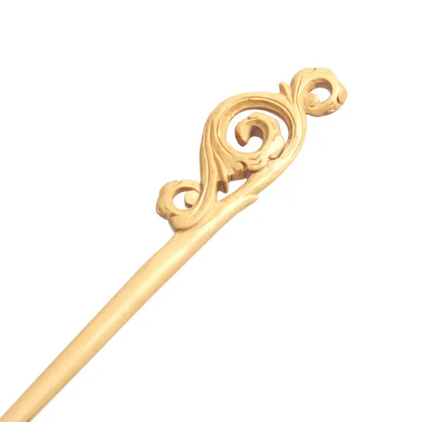 CrystalMood Handmade Carved Wood Hair Stick Auspicious