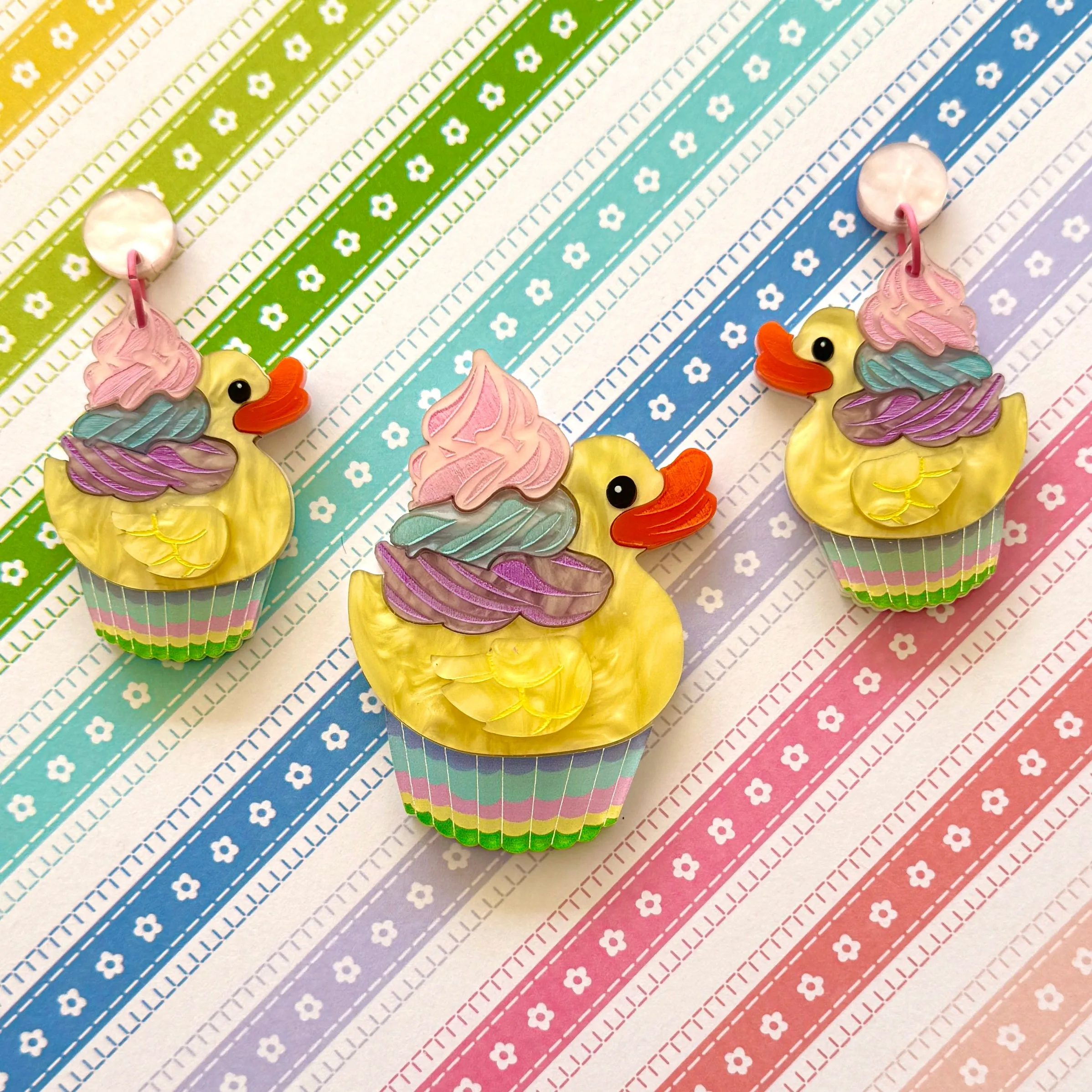Cupcake 🧁 Ducky - earrings