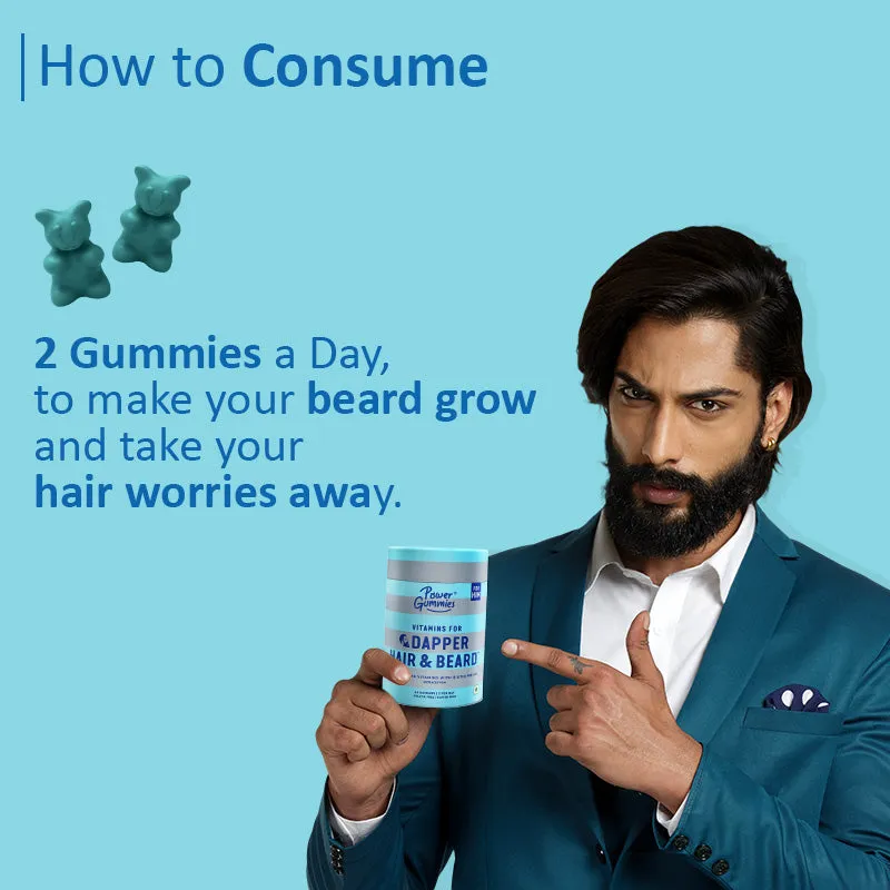 Dapper Hair & Beard Gummies