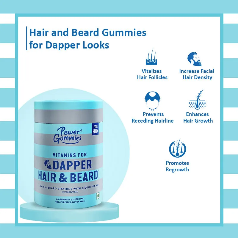 Dapper Hair & Beard Gummies