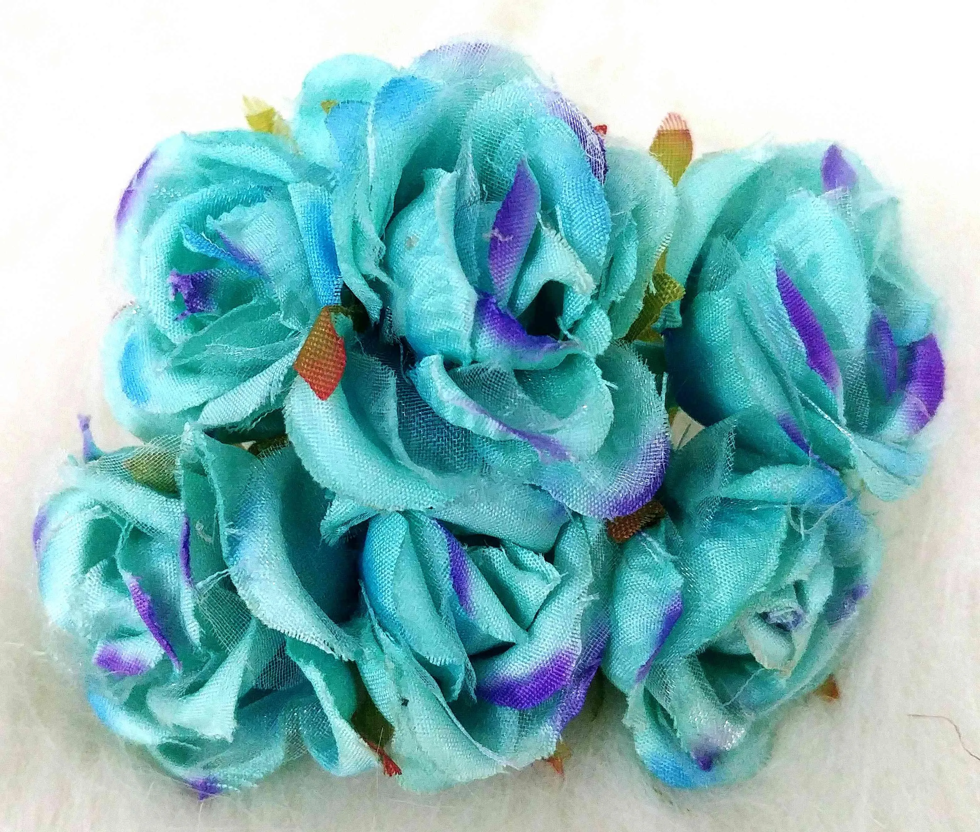 Decorative Artificial Garden Rose Fabric Flower for Party Decor Gifts, Craft or Textile - Design 9