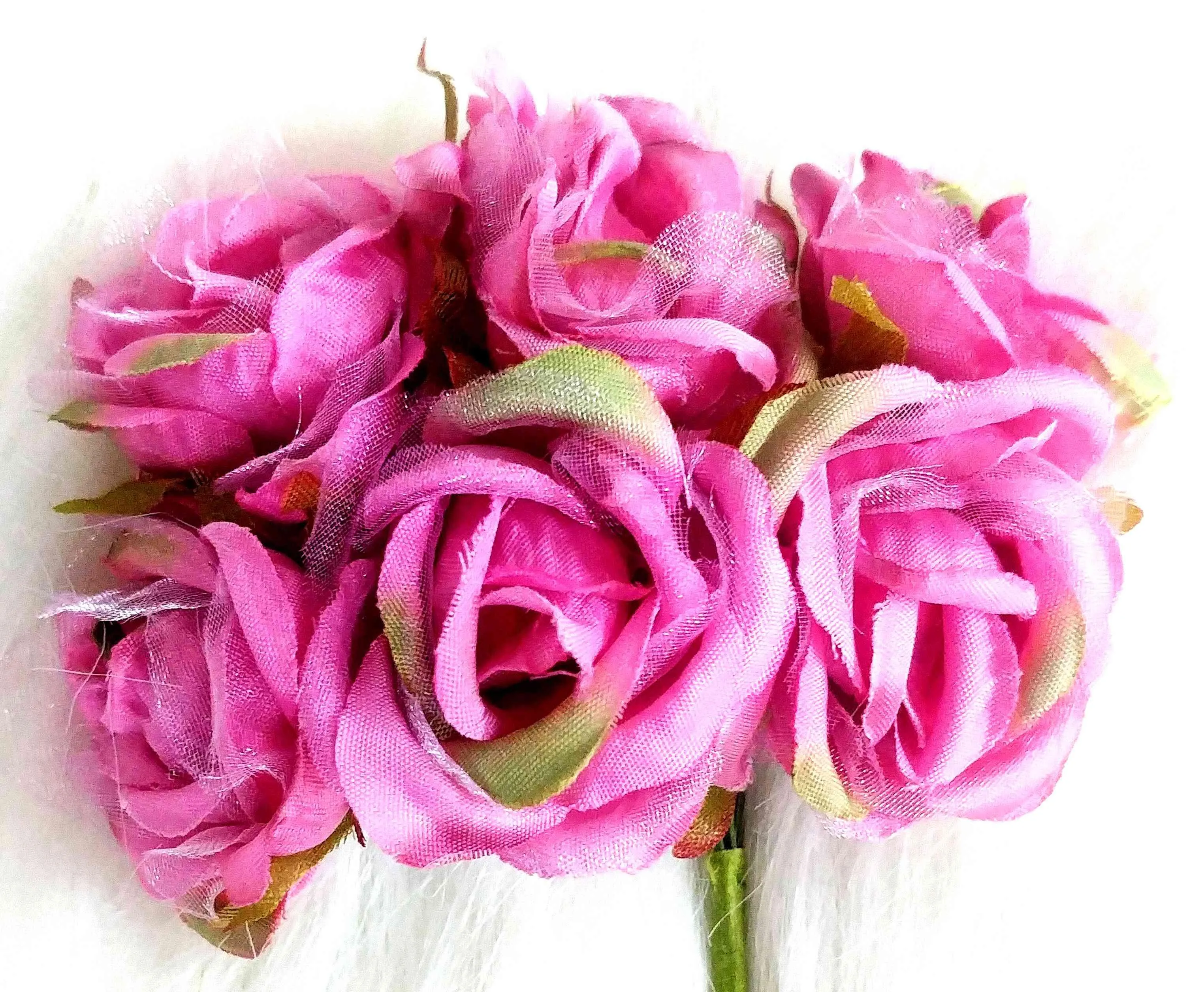 Decorative Artificial Garden Rose Fabric Flower for Party Decor Gifts, Craft or Textile - Design 9