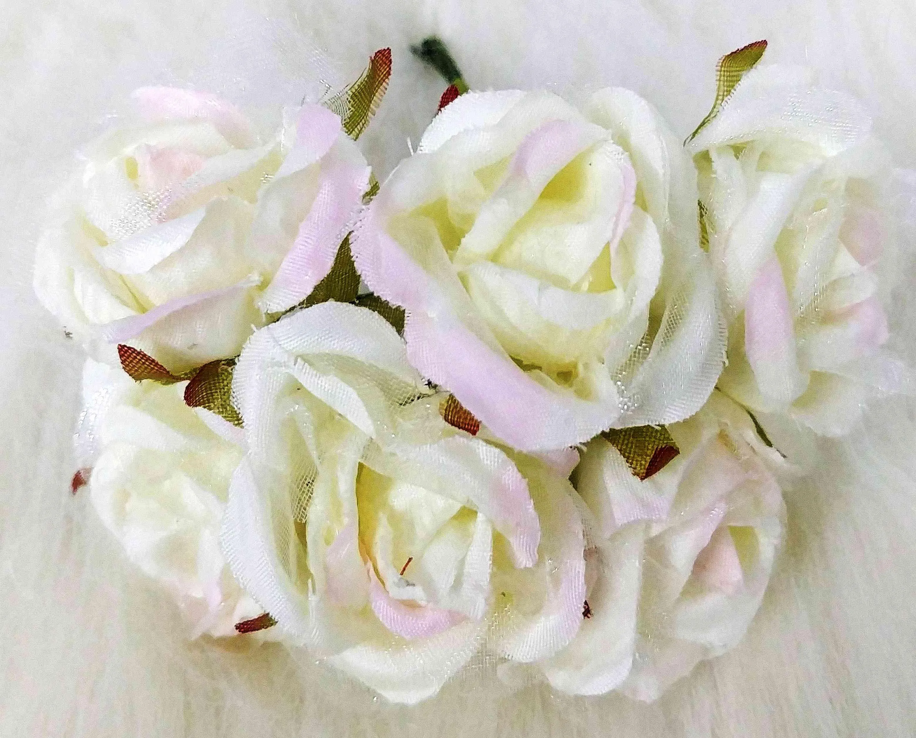 Decorative Artificial Garden Rose Fabric Flower for Party Decor Gifts, Craft or Textile - Design 9