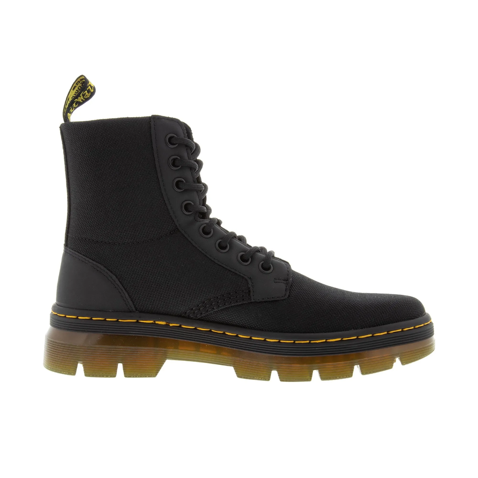 Black Dr. Martens Combs Boots - Extra Durable and Versatile in Poly Rubber Material