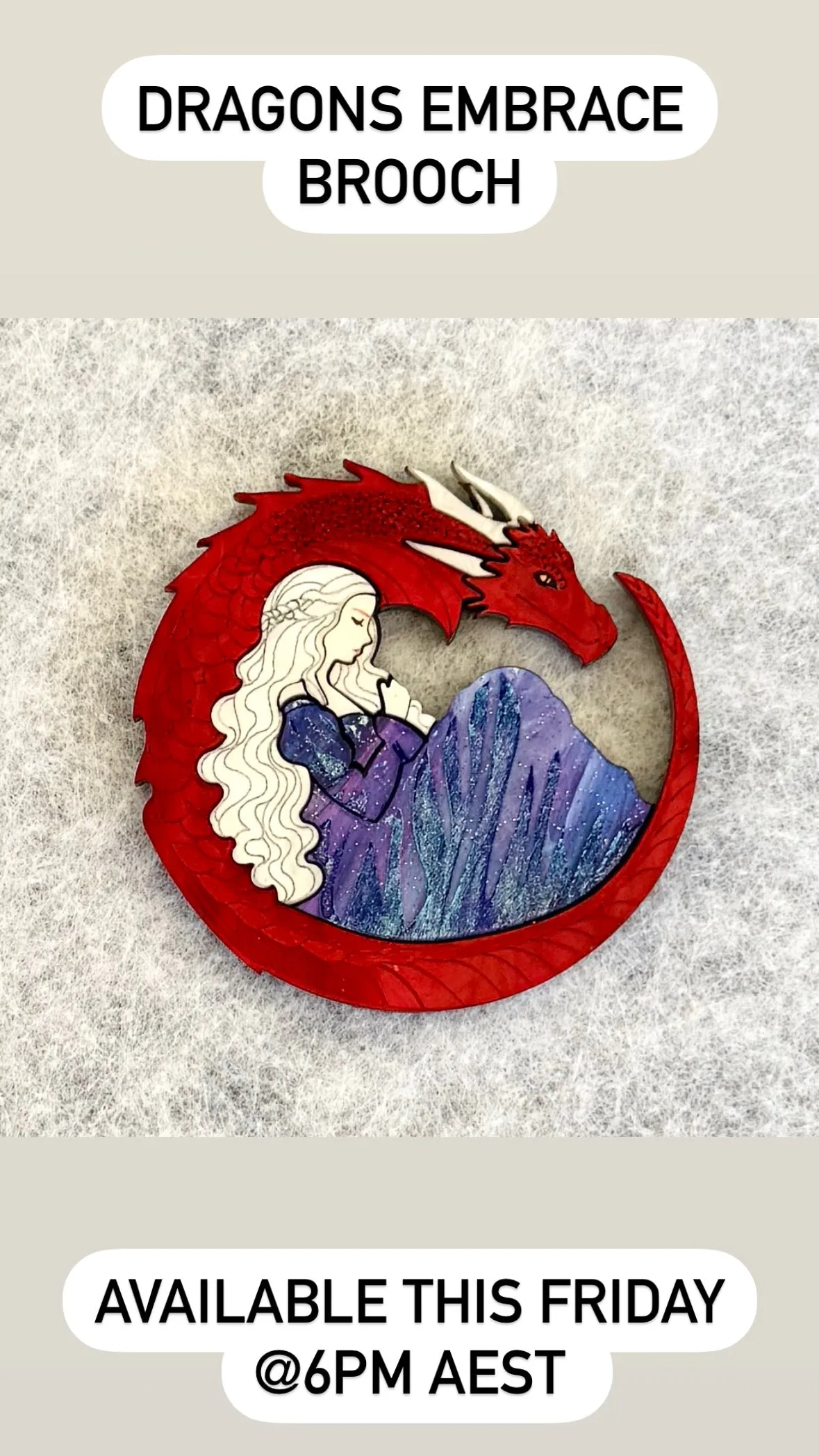 Dragon’s Embrace - Brooch - Set of 2