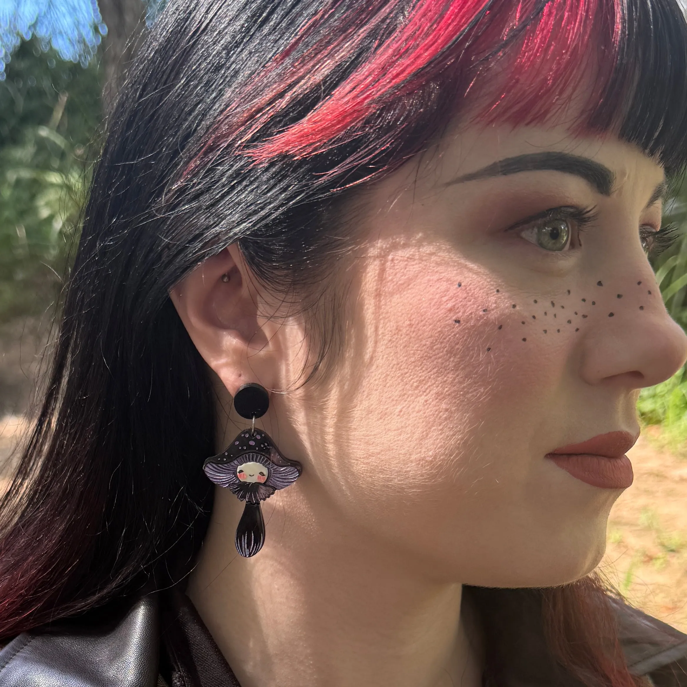 Ebony Velvet - earrings