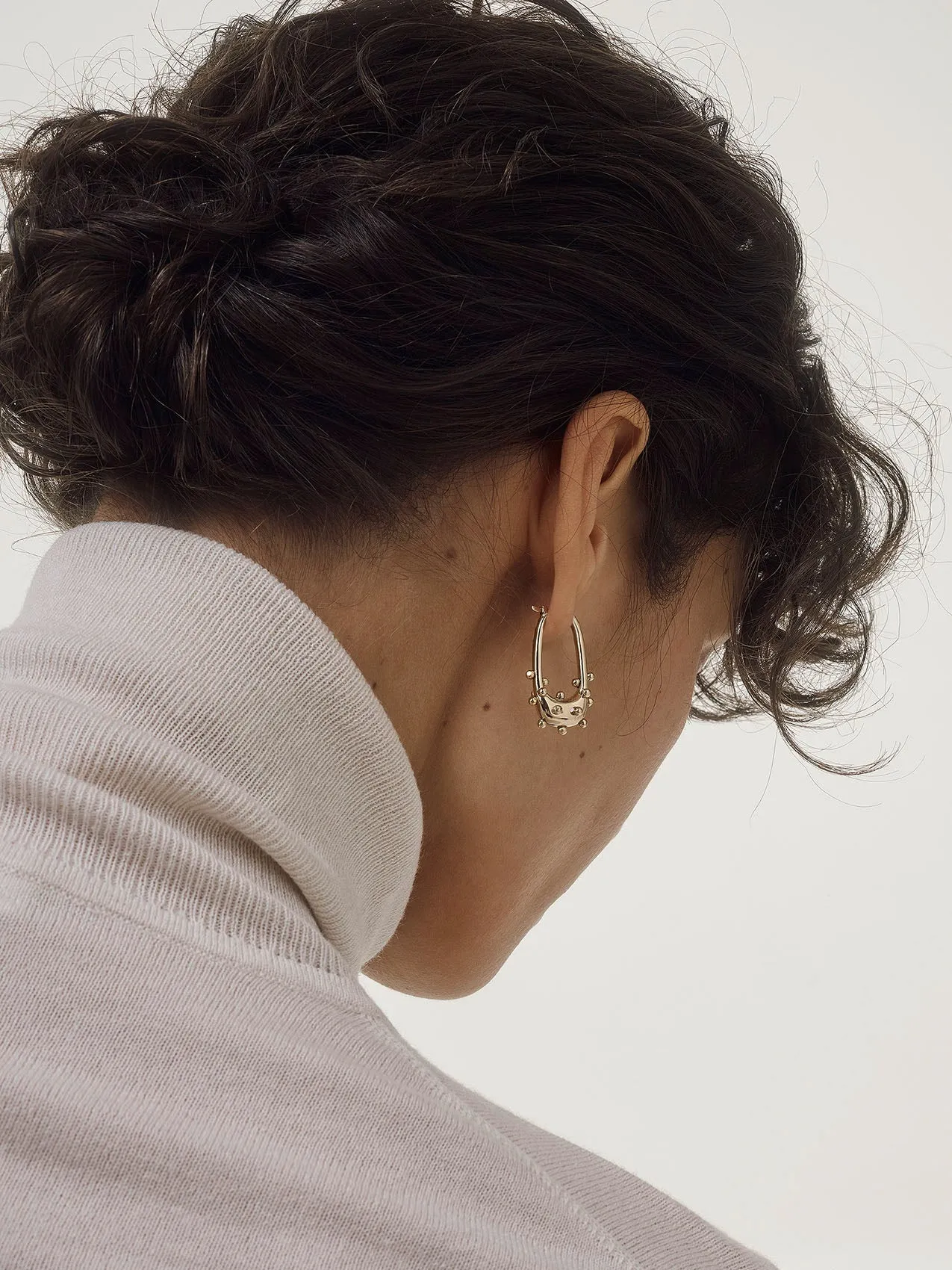 Elias 18kt Gold-Plated Hoop Earrings