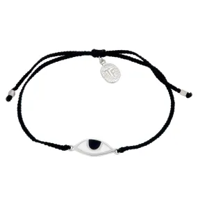 EYE PROTECTION BRACELET - BLACK - SILVER