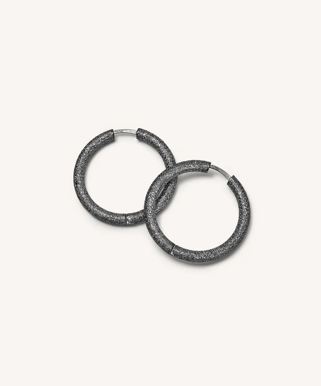 Florentine Finish Small Round Hoop Earrings