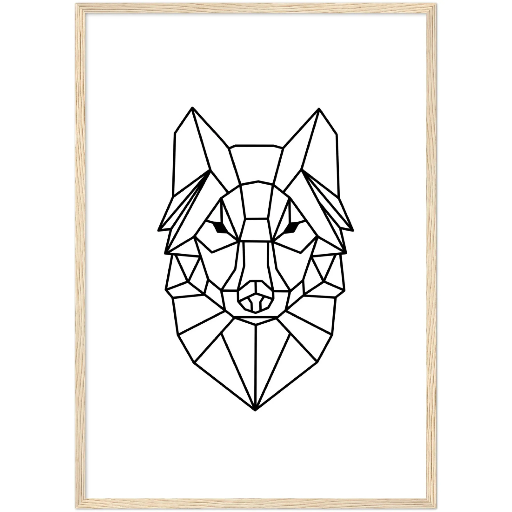 Geometric Wolf Wall Art
