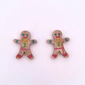 Gingerbread - earring stud - Set of 2
