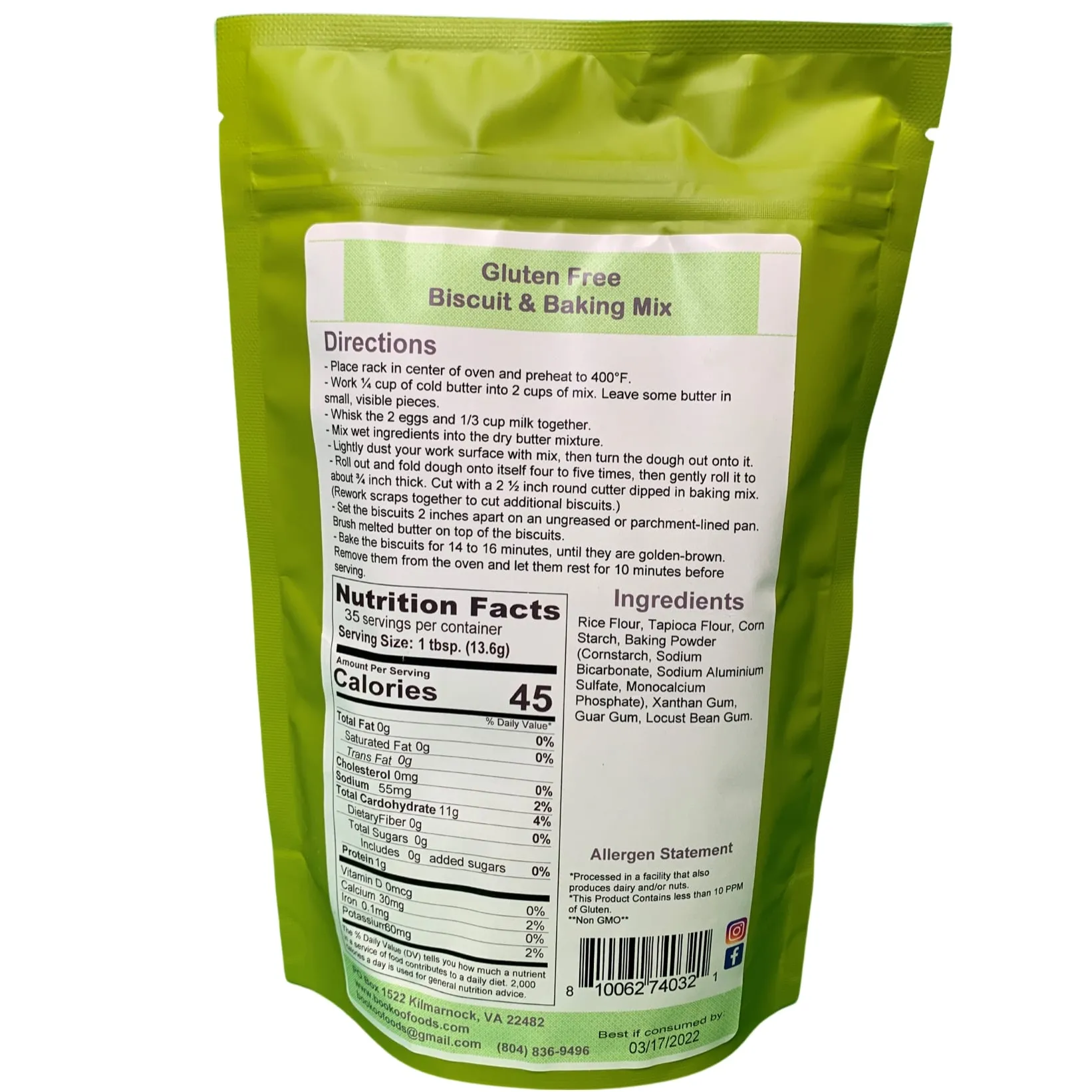 Gluten Free Biscuit & Baking Mix