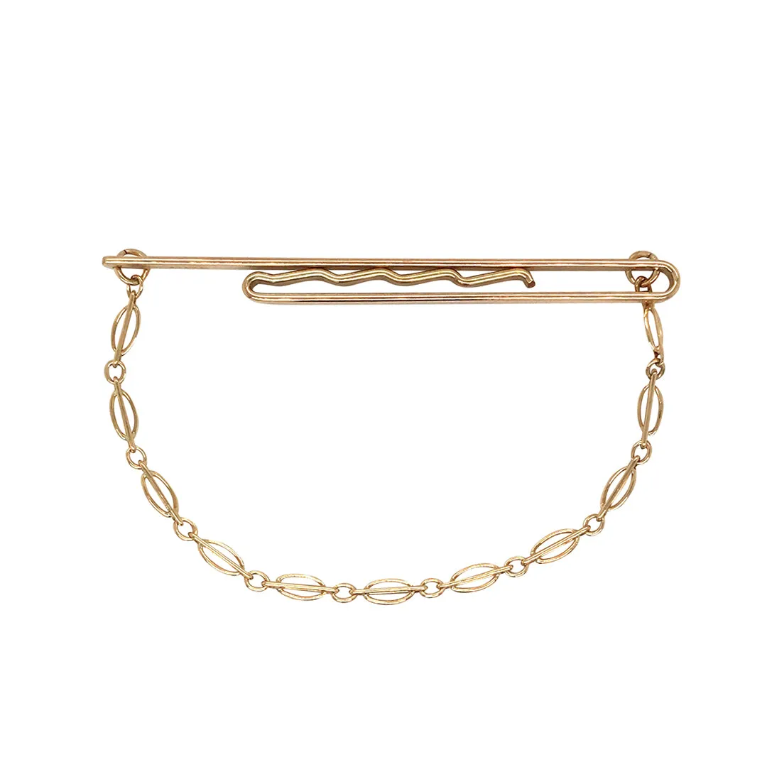 Gold Bar Tie Slide