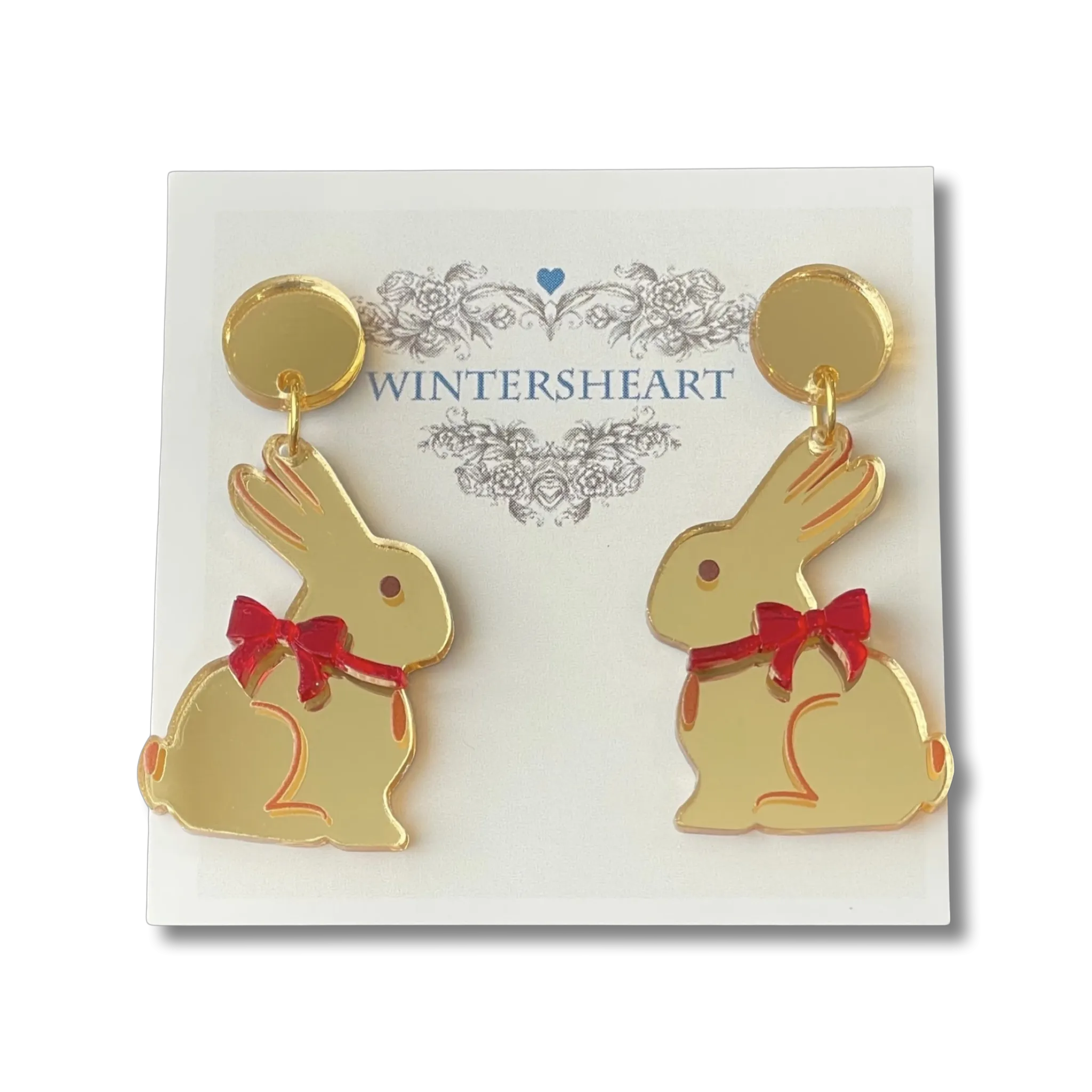 Gold bunny - Earrings