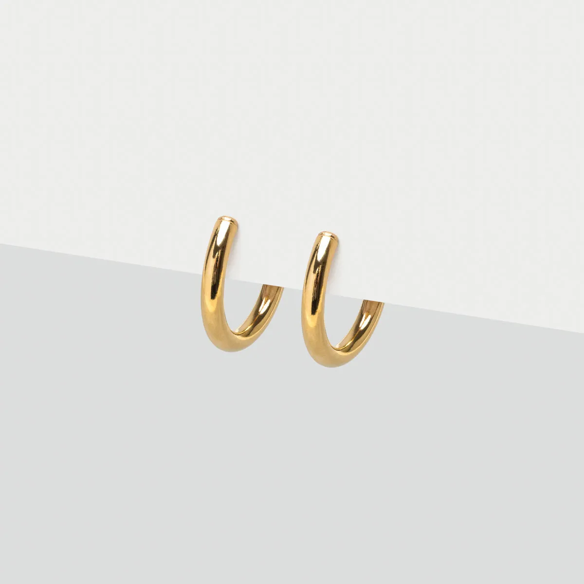 Gold Spring Clip-On Earrings