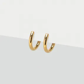 Gold Spring Clip-On Earrings