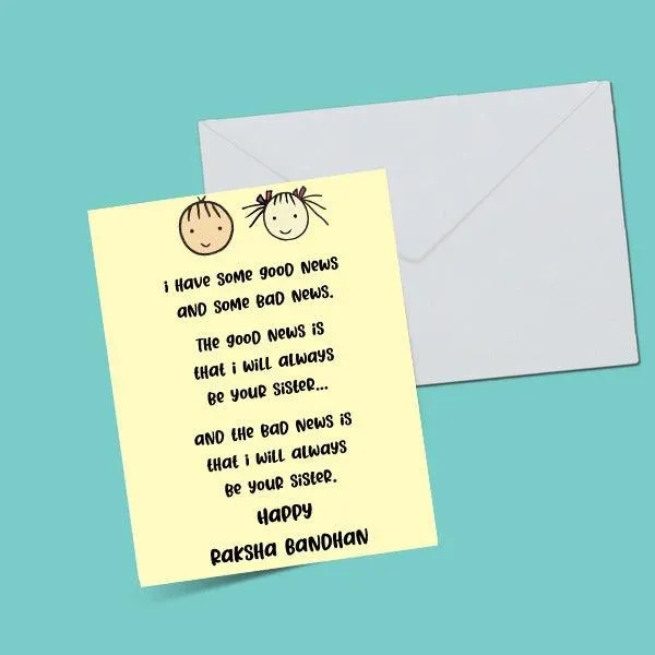 Good News and Bad News Greeting Card