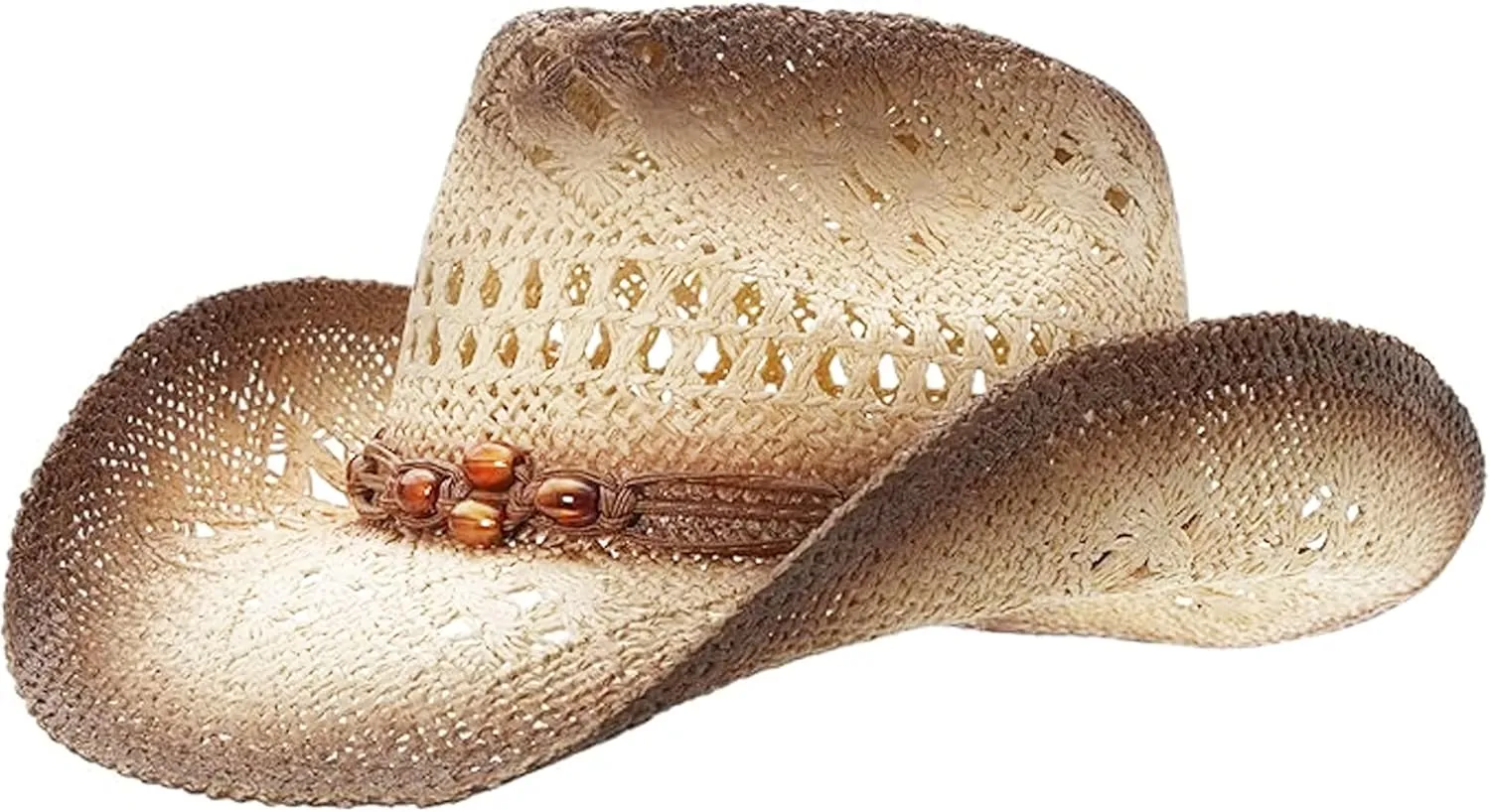 grinderPUNCH Western Outback Cowboy Hat Men's Women's Style Classic Straw Western Cowgirl Hat