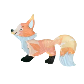 Hunter the autumn - Fox 🦊 brooch - Set of 4