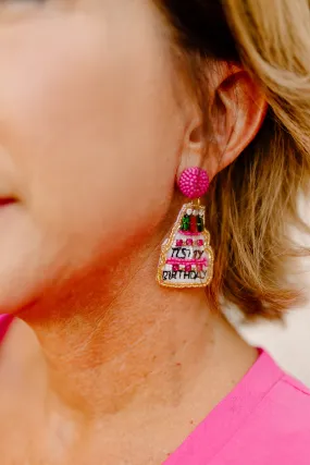 It’s My Birthday Beaded Earrings