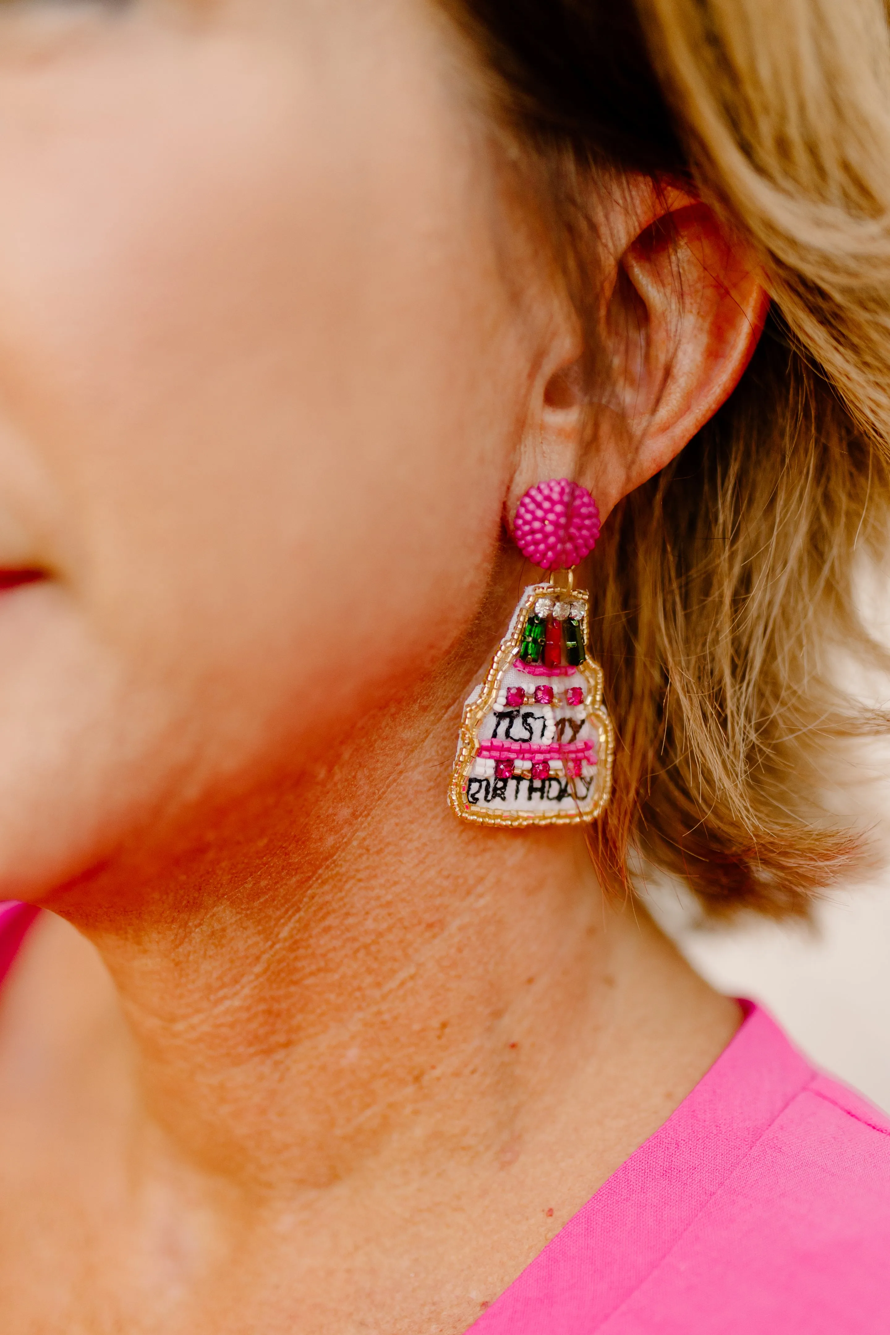 It’s My Birthday Beaded Earrings