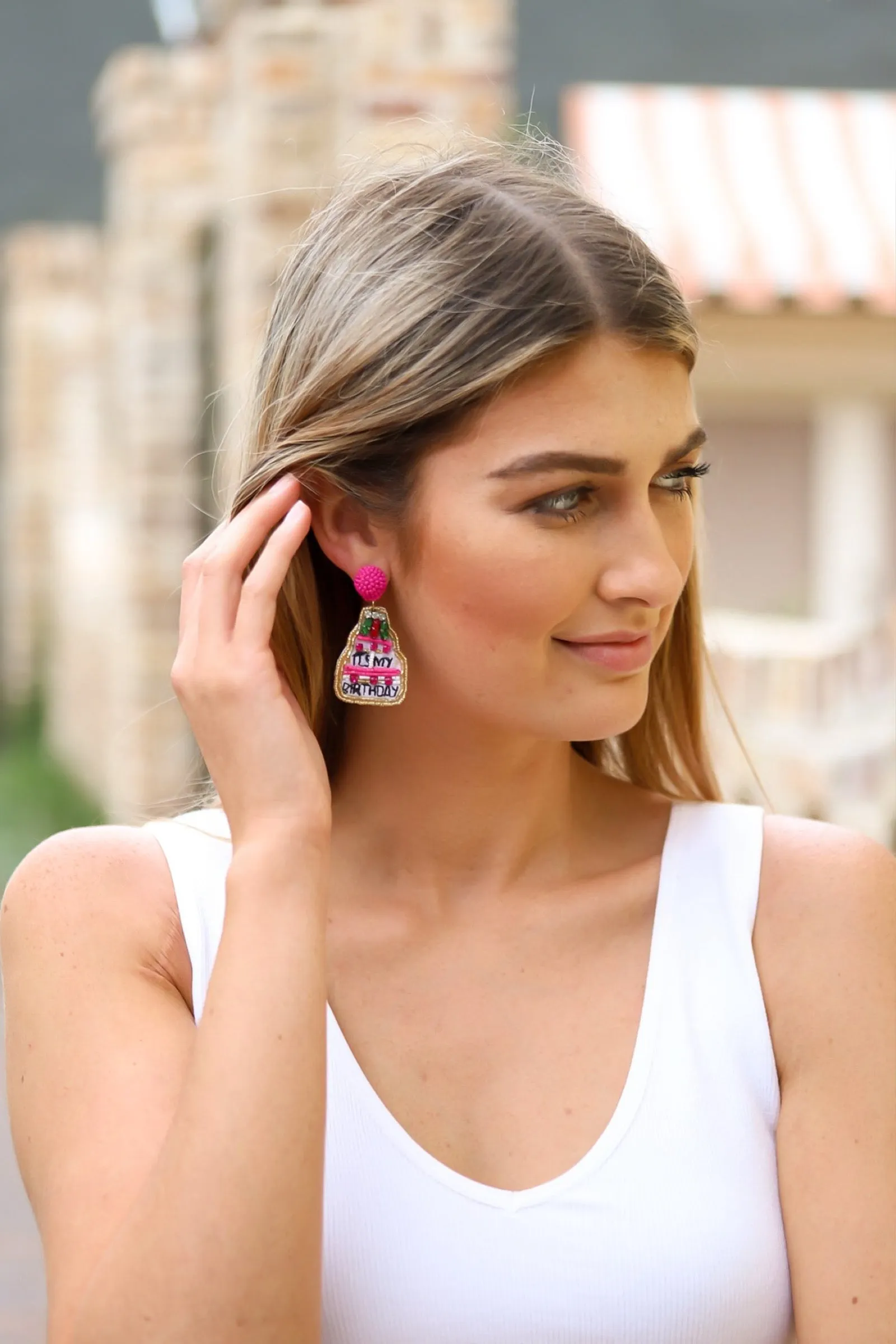 It’s My Birthday Beaded Earrings