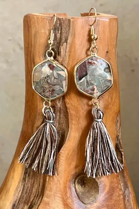 Janet Stone Earrings- Jasper