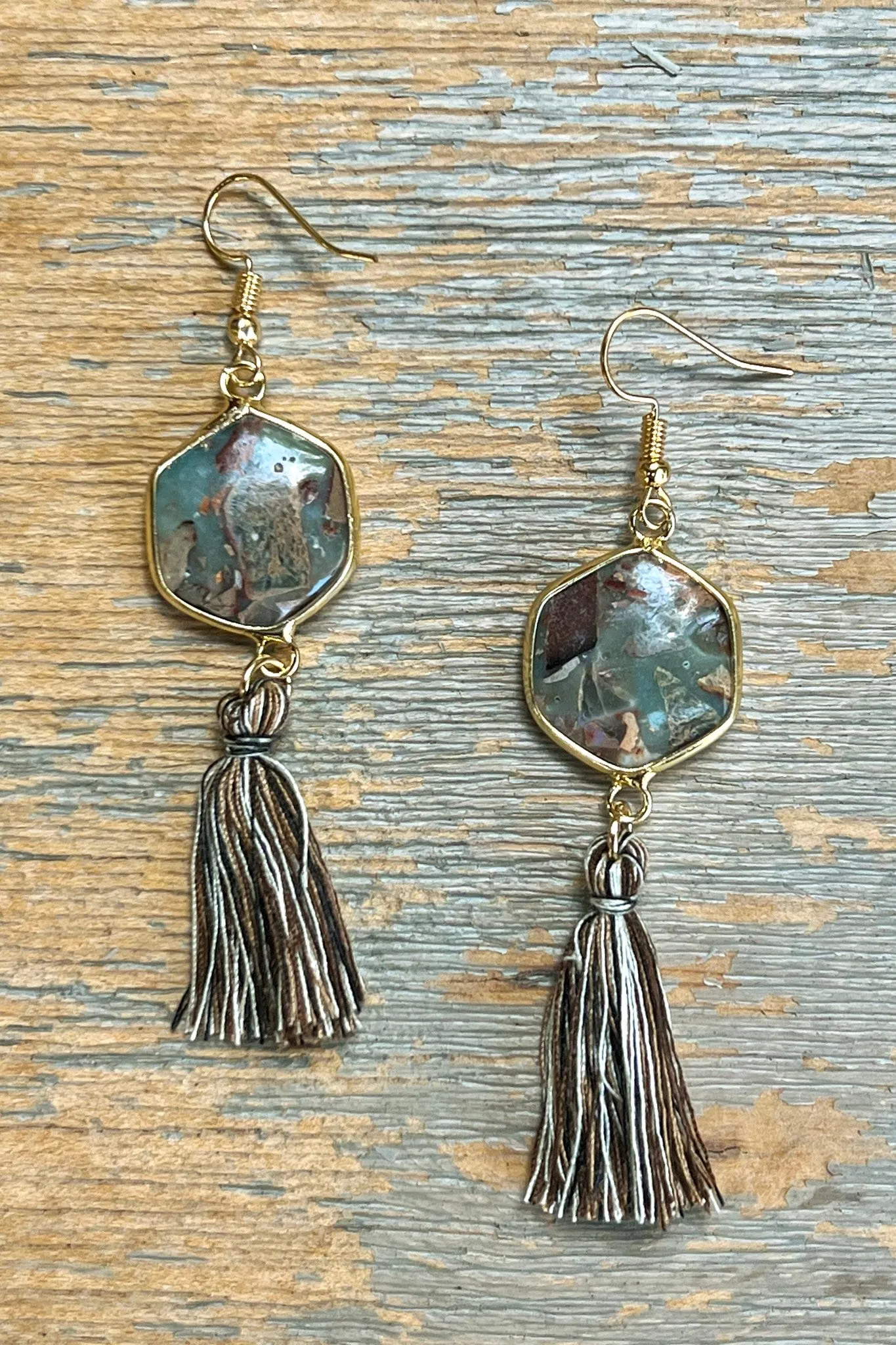 Janet Stone Earrings- Jasper