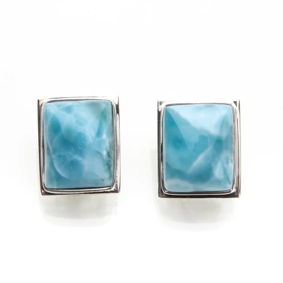 Larimar Clip On Earrings Nova