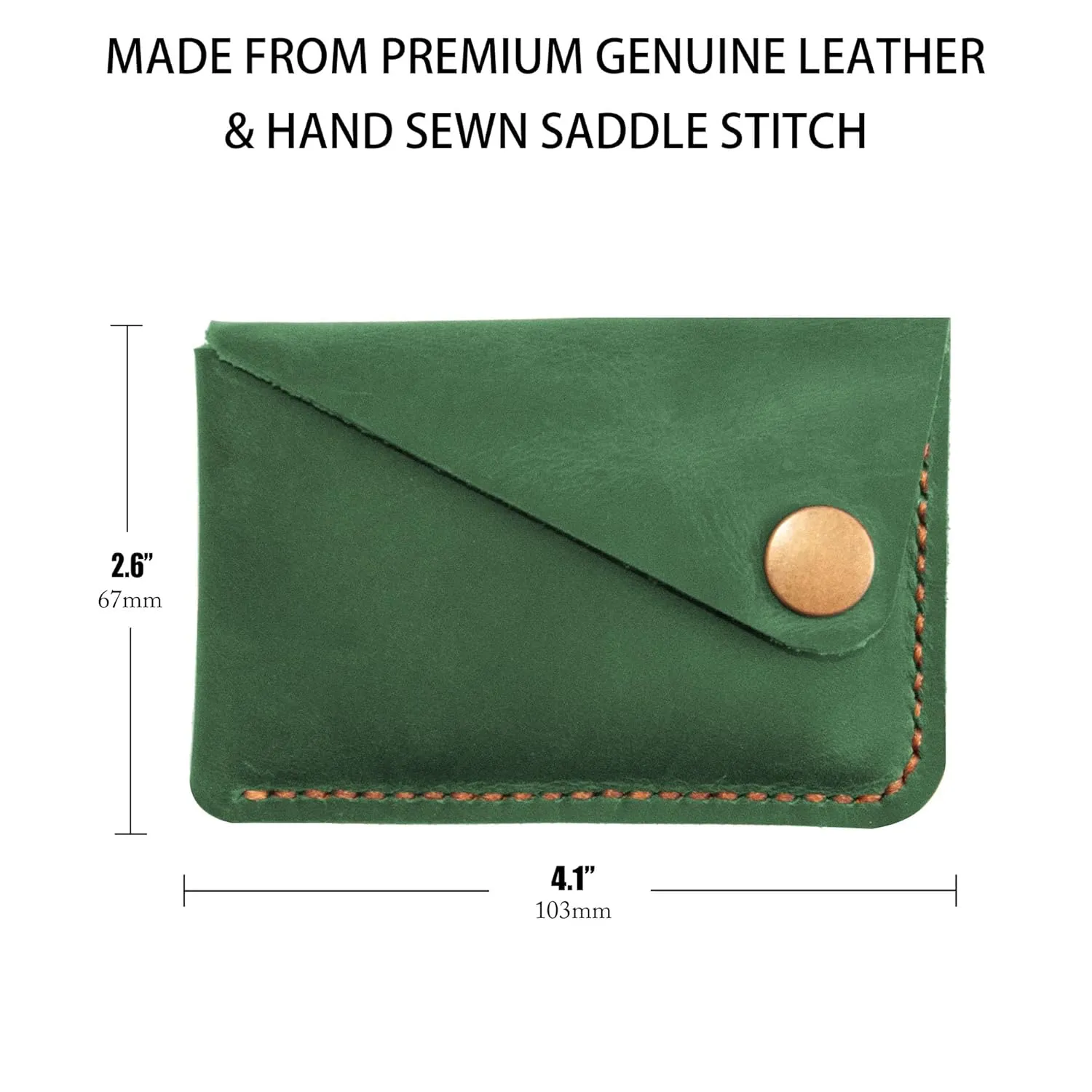 Leather Card Holder, Credit Card Wallet, Front Pocket Wallet, Slim Wallet, Cardholder Wallet, Credit Card Holder, Minimalist Wallet, Fathers Day Gift (Green)